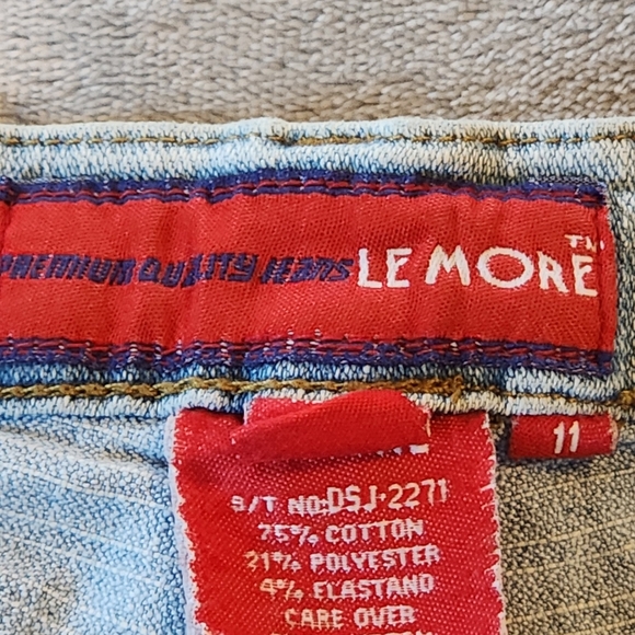 NBA Patch Le More Flare Jeans Size 11 - Picture 4 of 12